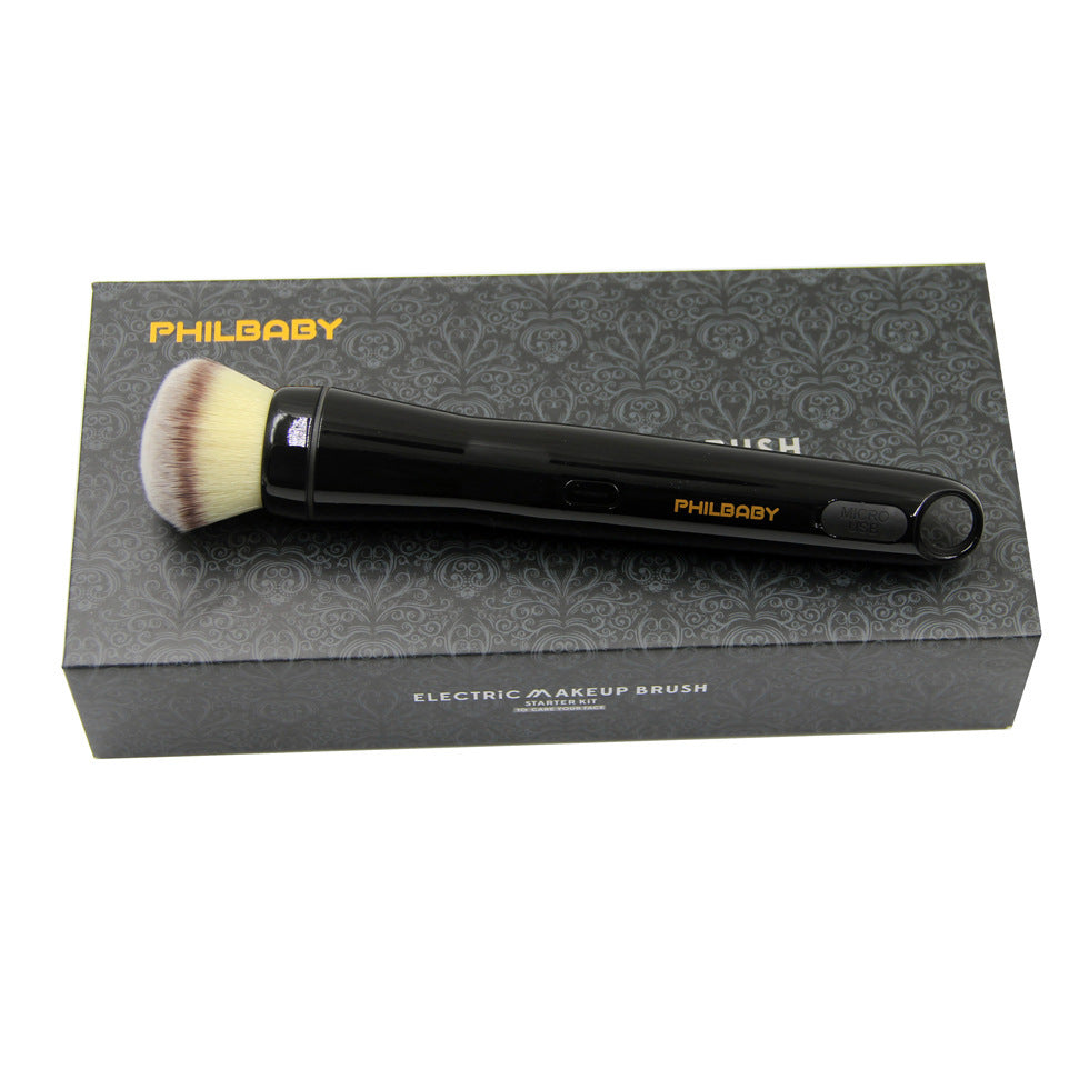 Philibaba electric makeup brush on a branded box with a white background