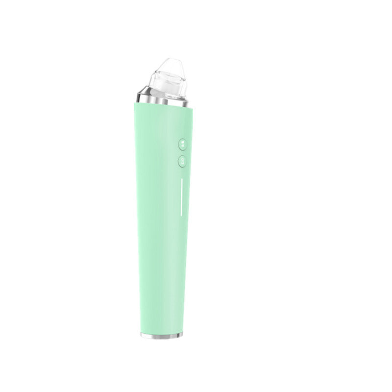 Mint green electronic device on a white background