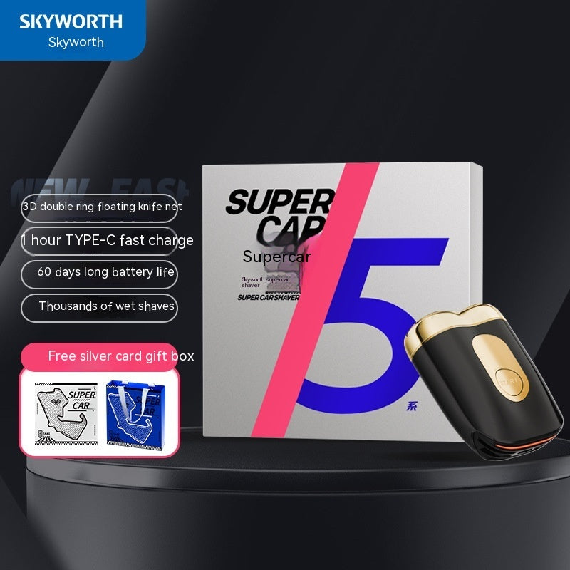 Super Cap 5 packaging with Skyworth branding on a dark background
