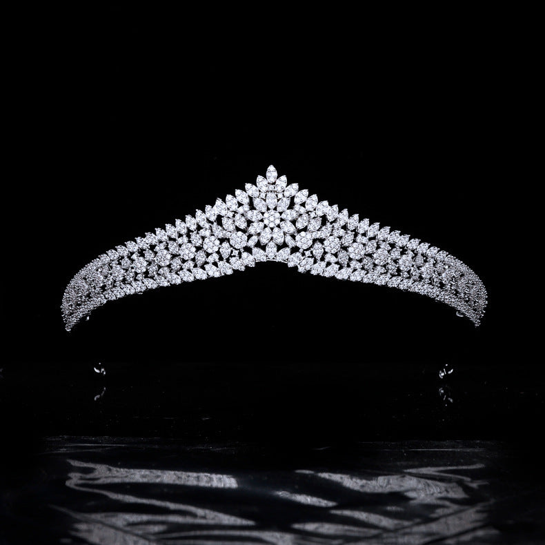 Diamond tiara on a black background