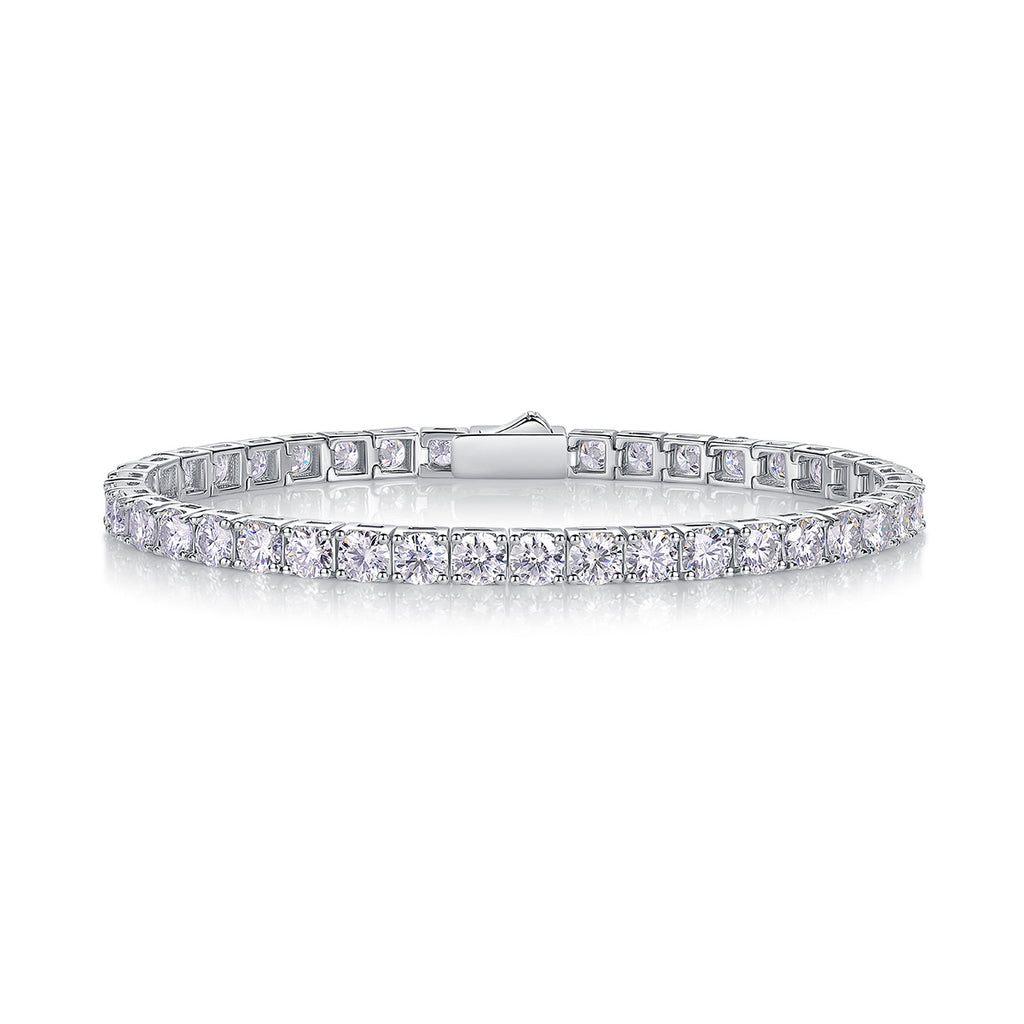 Diamond bracelet on a white background