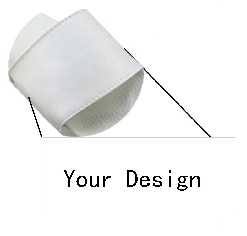 White cylindrical object with a textured surface on a white background