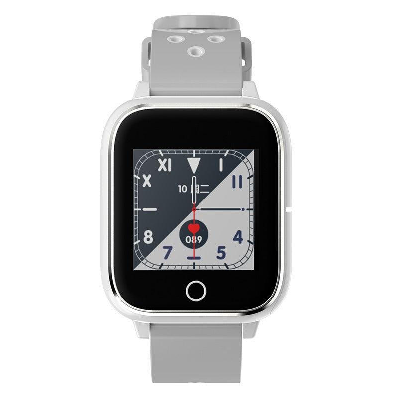 Smartwatch with a unique display design on a white background