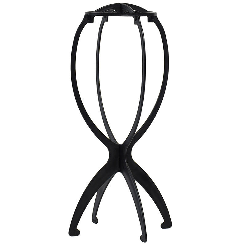 Black metal chair frame on a white background