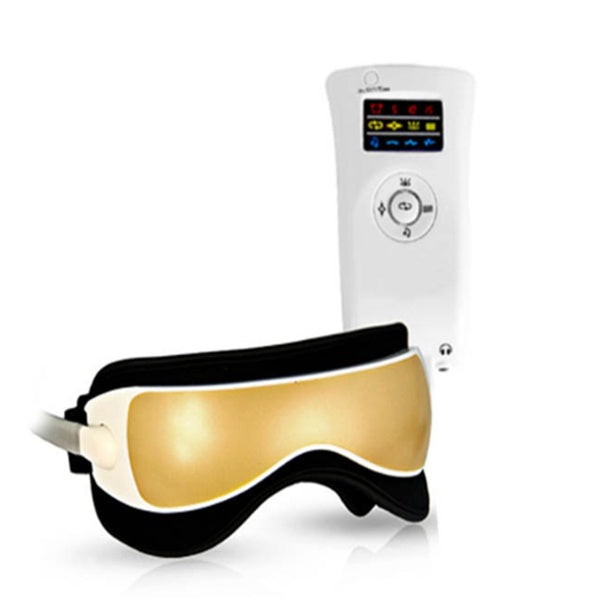 Eye mask with a control device on a white background