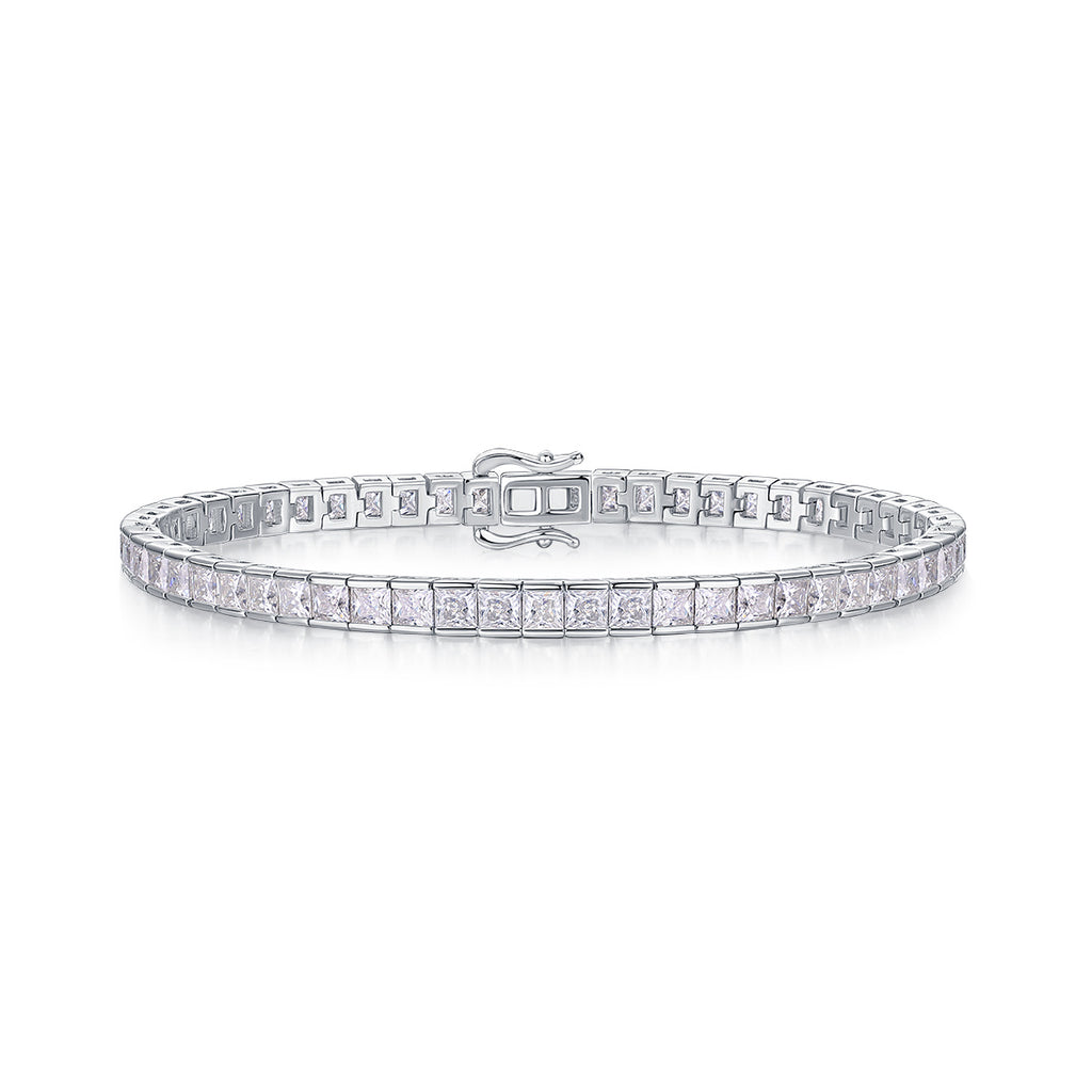 Diamond bracelet on a white background
