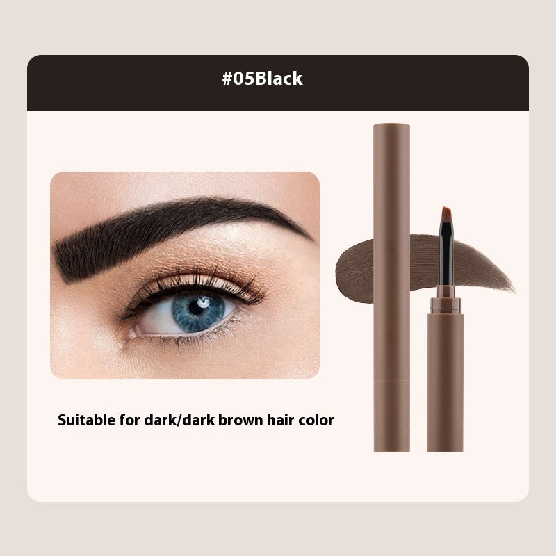 Eyebrow pencil with an eye and eyebrow close-up, suitable for dark hair color.
