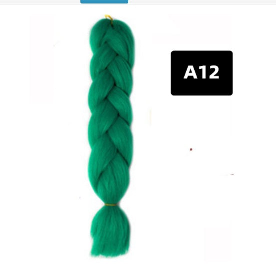 Colorful Big Braid High-Temp Silk African Style Wig