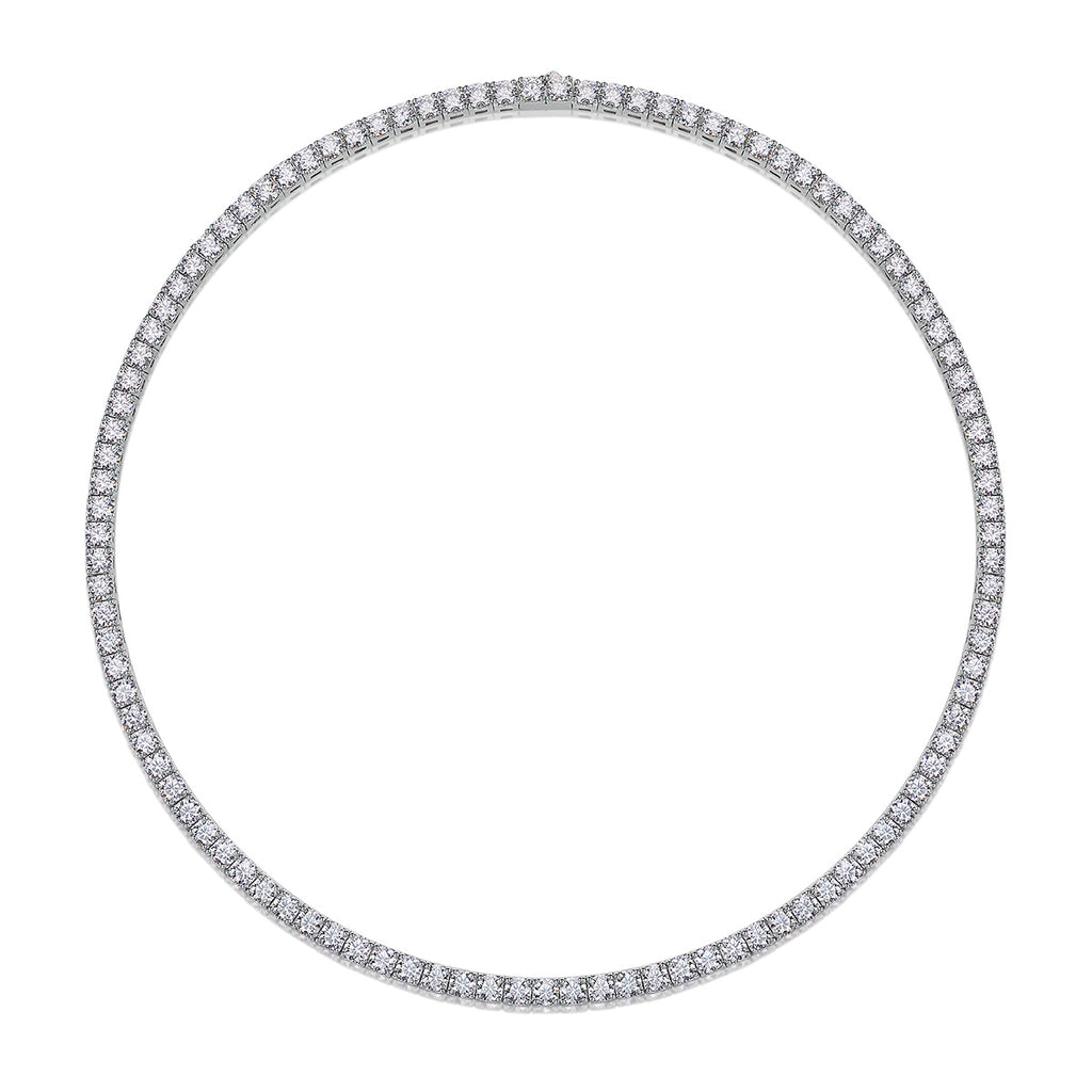 Diamond bracelet on a white background