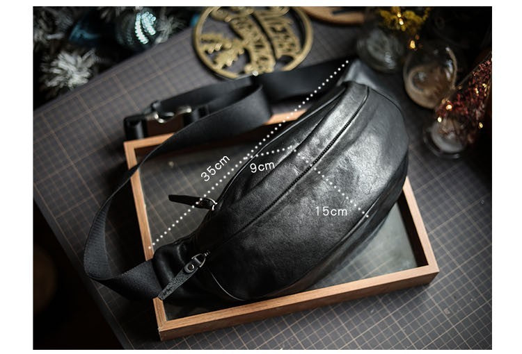 Men’s Plant-Tanned Cow Leather Crossbody Phone Bag