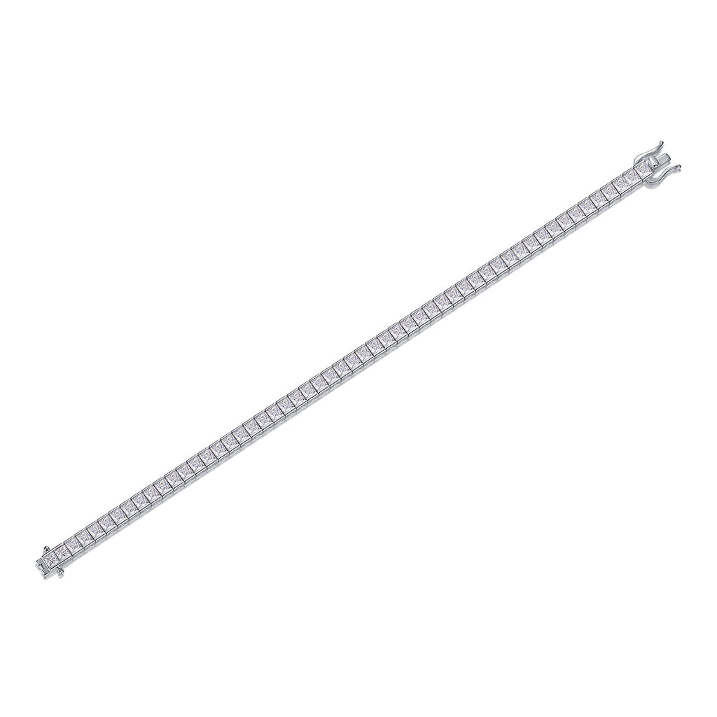 Diamond bracelet on a white background