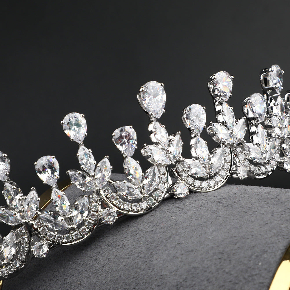 Diamanté tiara on a black background