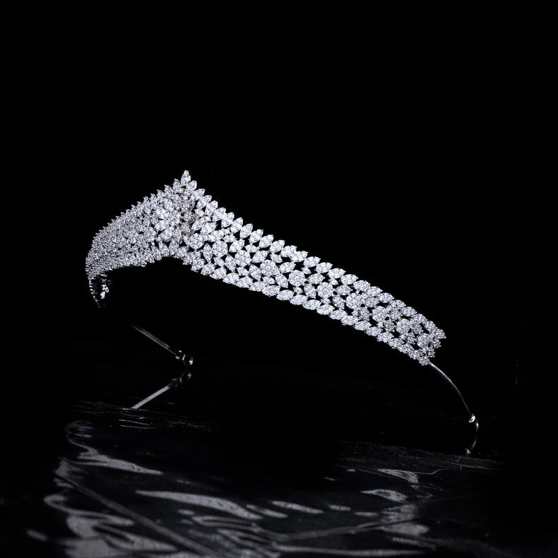 Diamond tiara on a black background