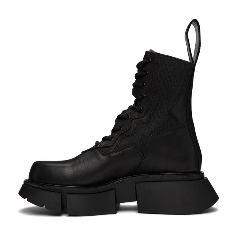 Men’s Versatile Leather Short Martin Boots – Thick Sole