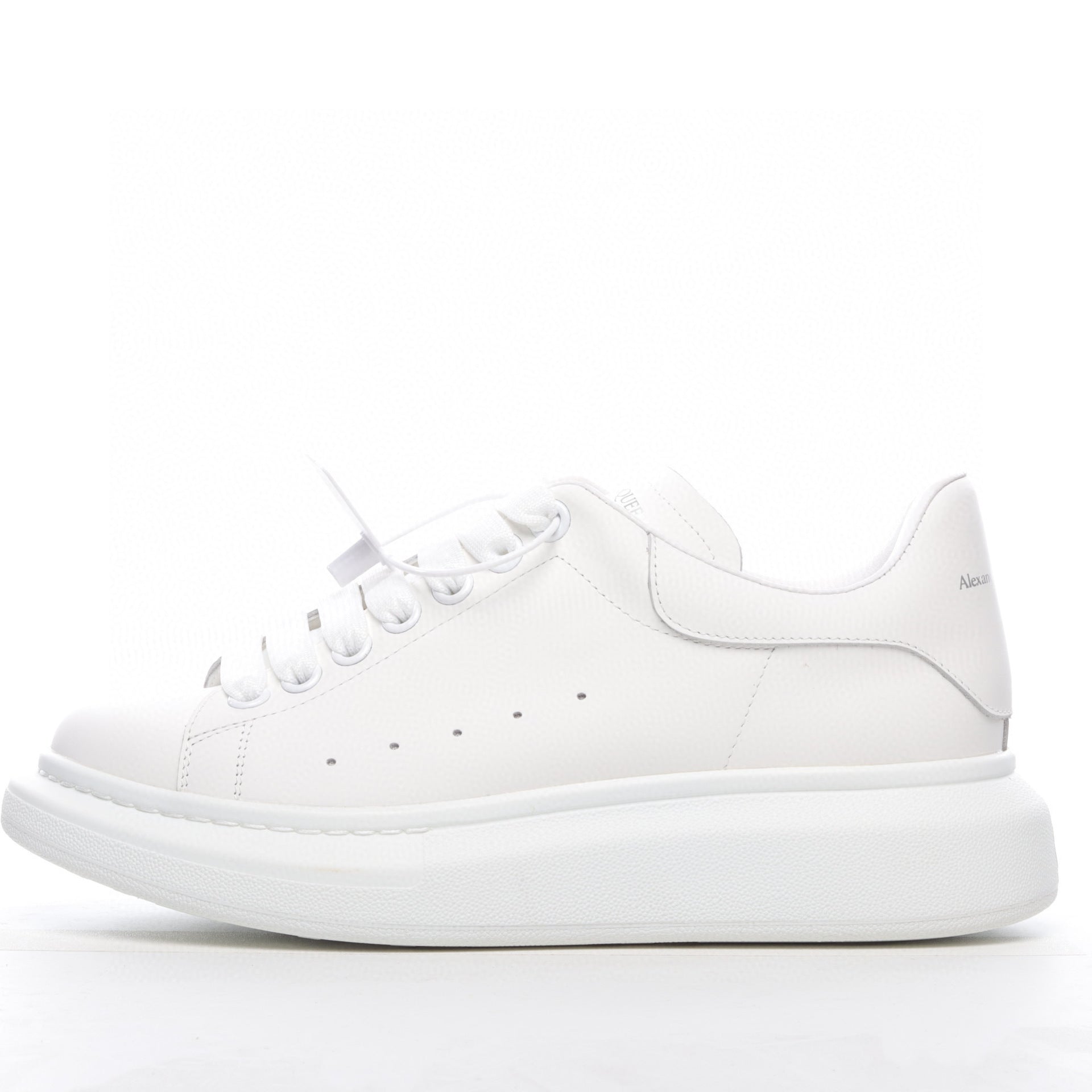 White sneaker on a white background