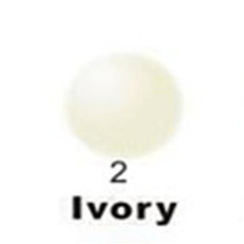 Ivory color swatch with number 2 on a white background