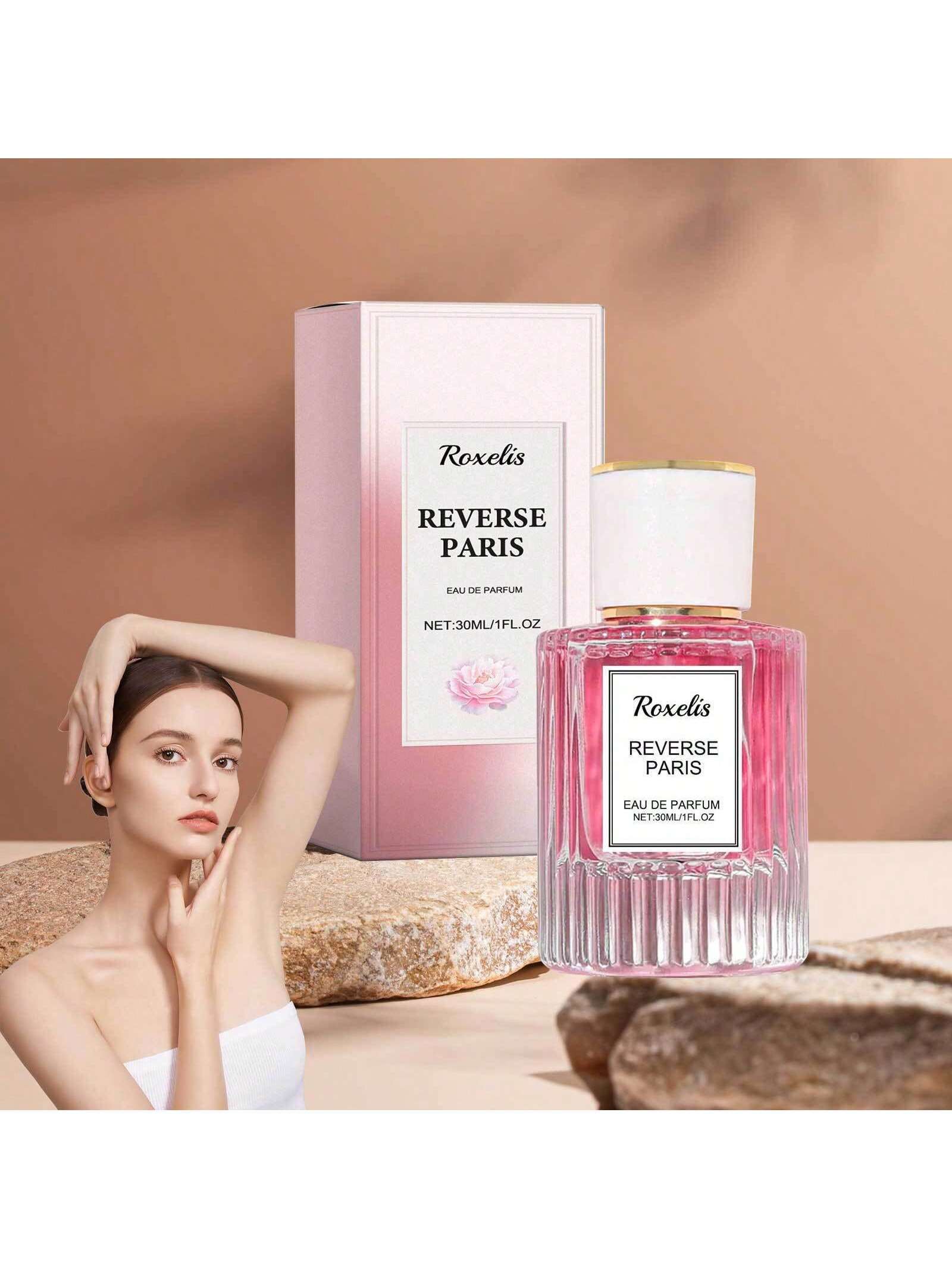 Rorecis Reverse Paris perfume bottle and packaging on a neutral background