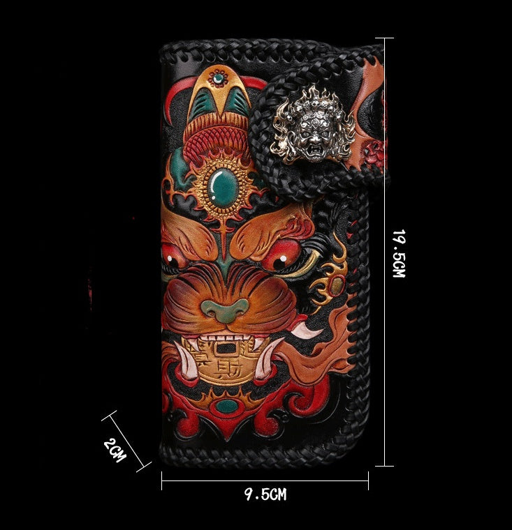 Decorative phone case with intricate designs and measurements on a black background