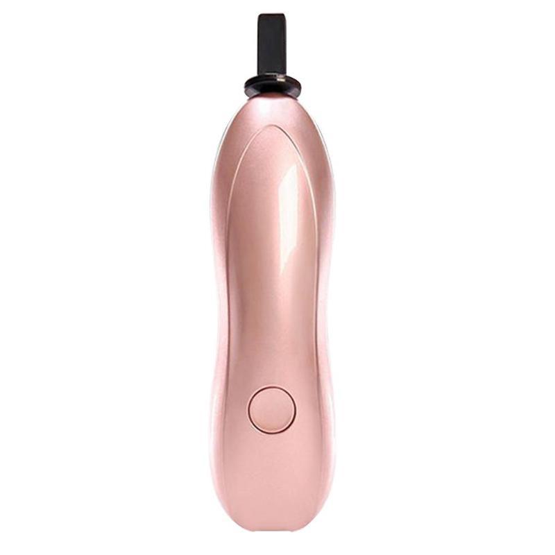 Rose gold electronic device on a white background