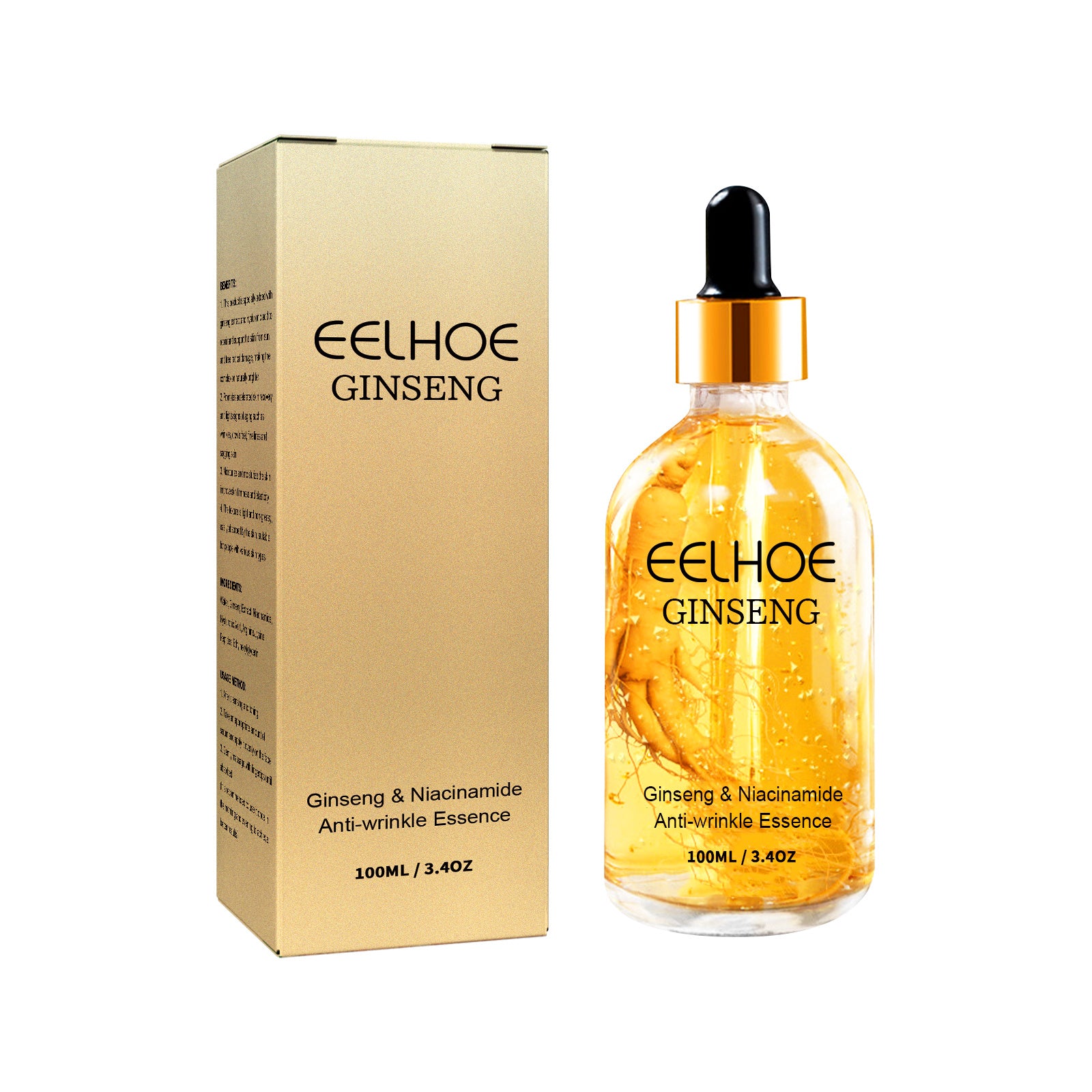 Eelhoe Ginseng skincare essence bottle and packaging on a white background
