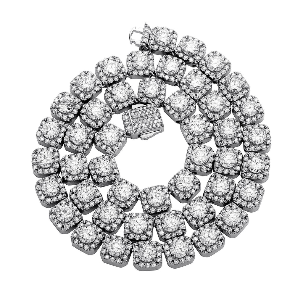 Diamond bracelet on a white background