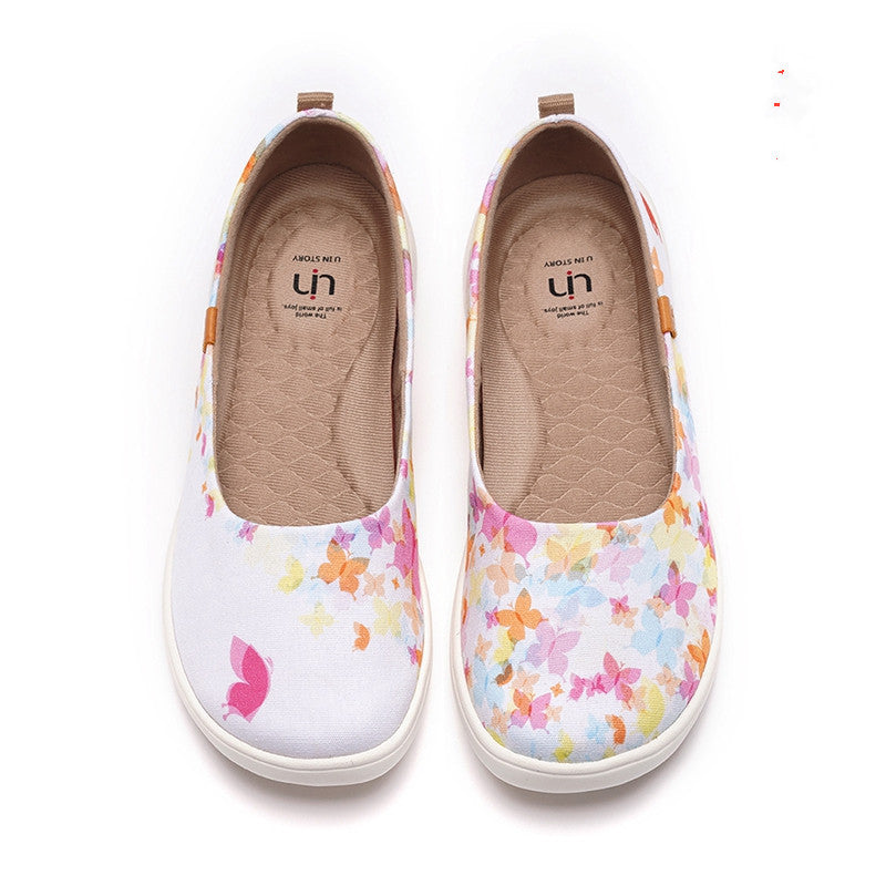 Women’s Casual Canvas Lazy Shoes – Colorful & Comfy
