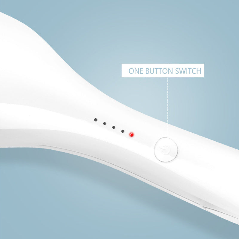 White one-button switch on a light blue background with text 'ONE BUTTON SWITCH'.