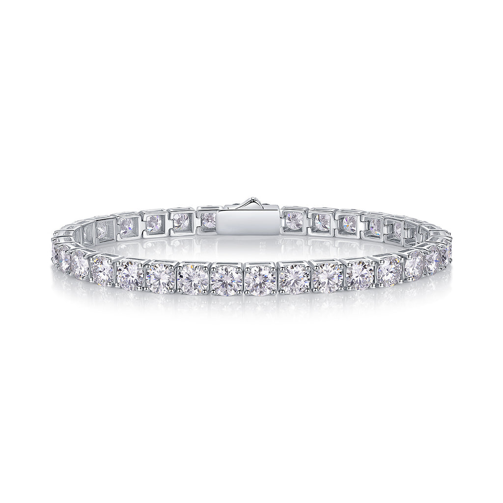 Diamond bracelet on a white background