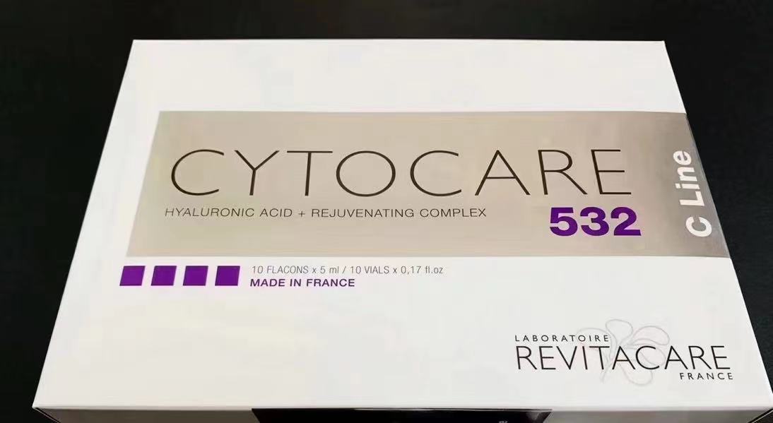 Cytocare packaging with Revitacare branding on a black background