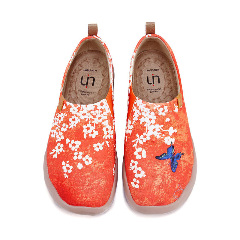 Hand-Painted Canvas Slip-On Loafers – Lightweight & Comfy