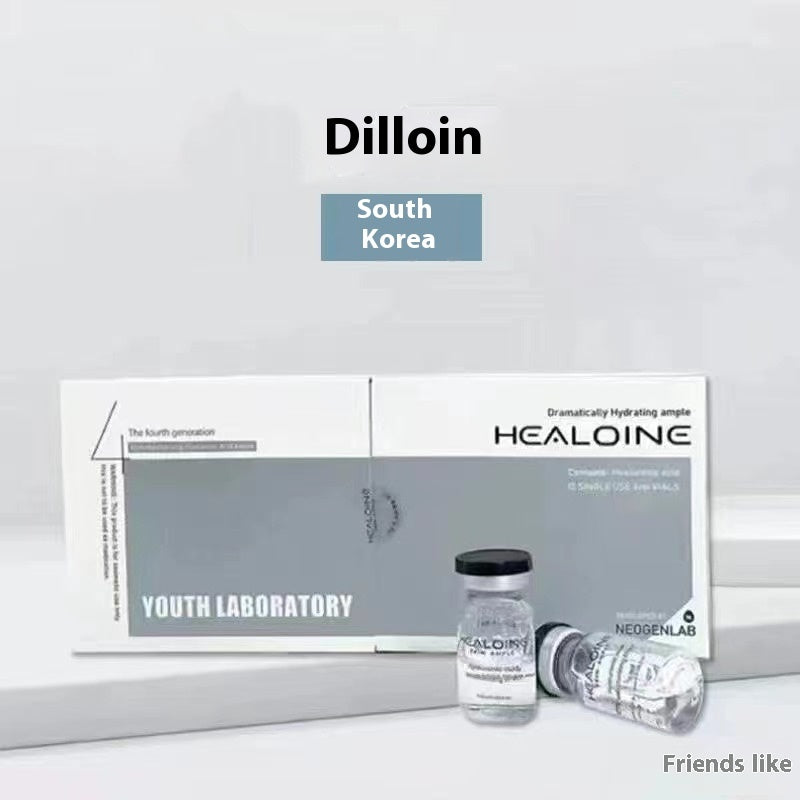 HEALOINE skincare product packaging with 'Dilloin' branding on a white background