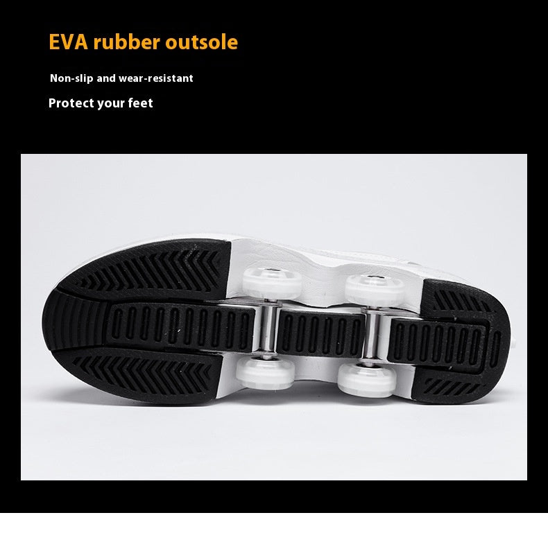 EVA rubber outsole of a shoe with text on a white background