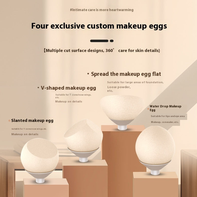 Smear-Proof Electric Makeup Puff – Wet & Dry Applicator