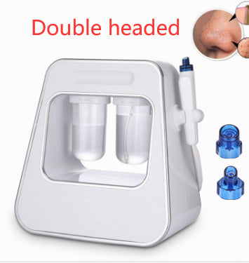 White double-headed spray device with blue nozzles on a white background