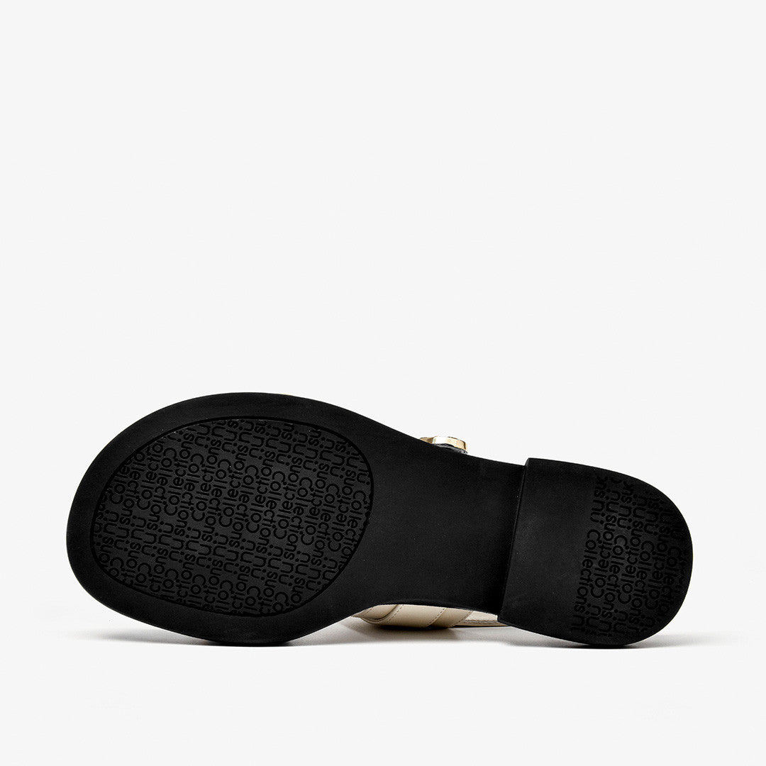 Black sole of a shoe on a white background