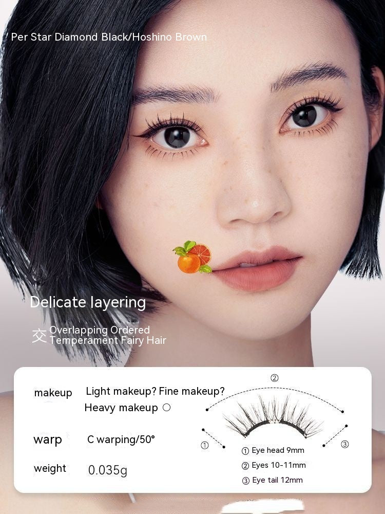 Close-up of a person with makeup and hair styling elements displayed on screen