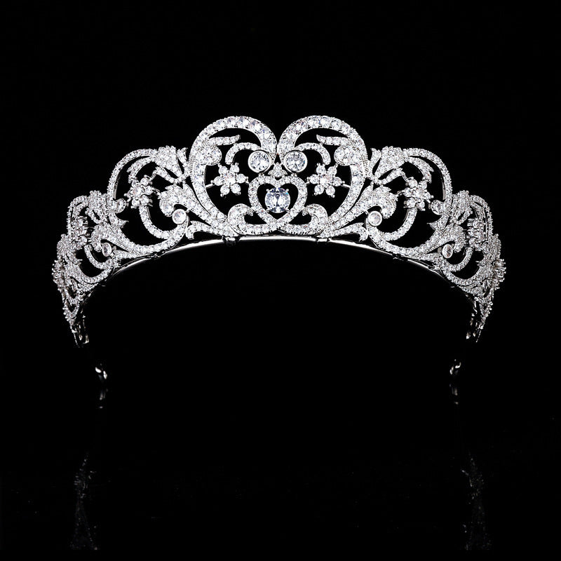 Diamanté tiara on a black background