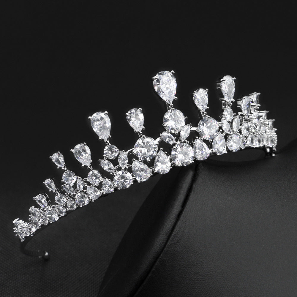 Diamond tiara on a black background
