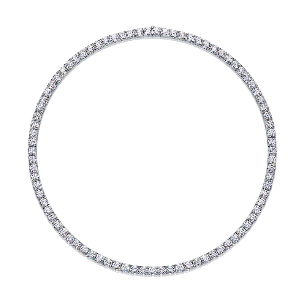 Diamond bracelet on a white background