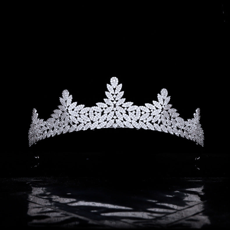 Diamond tiara on a black background