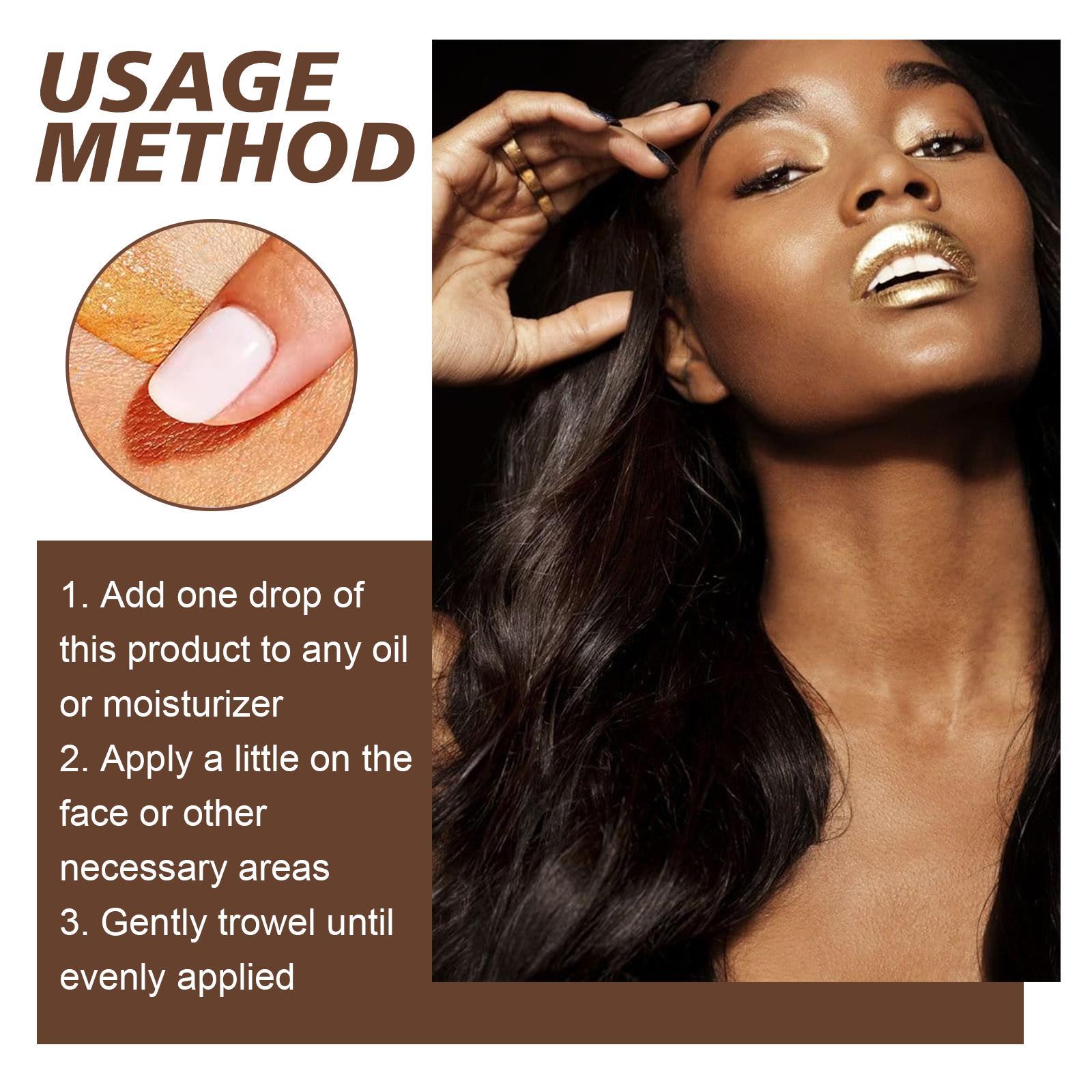 Usage method for a cosmetic product with a woman applying it to her face.